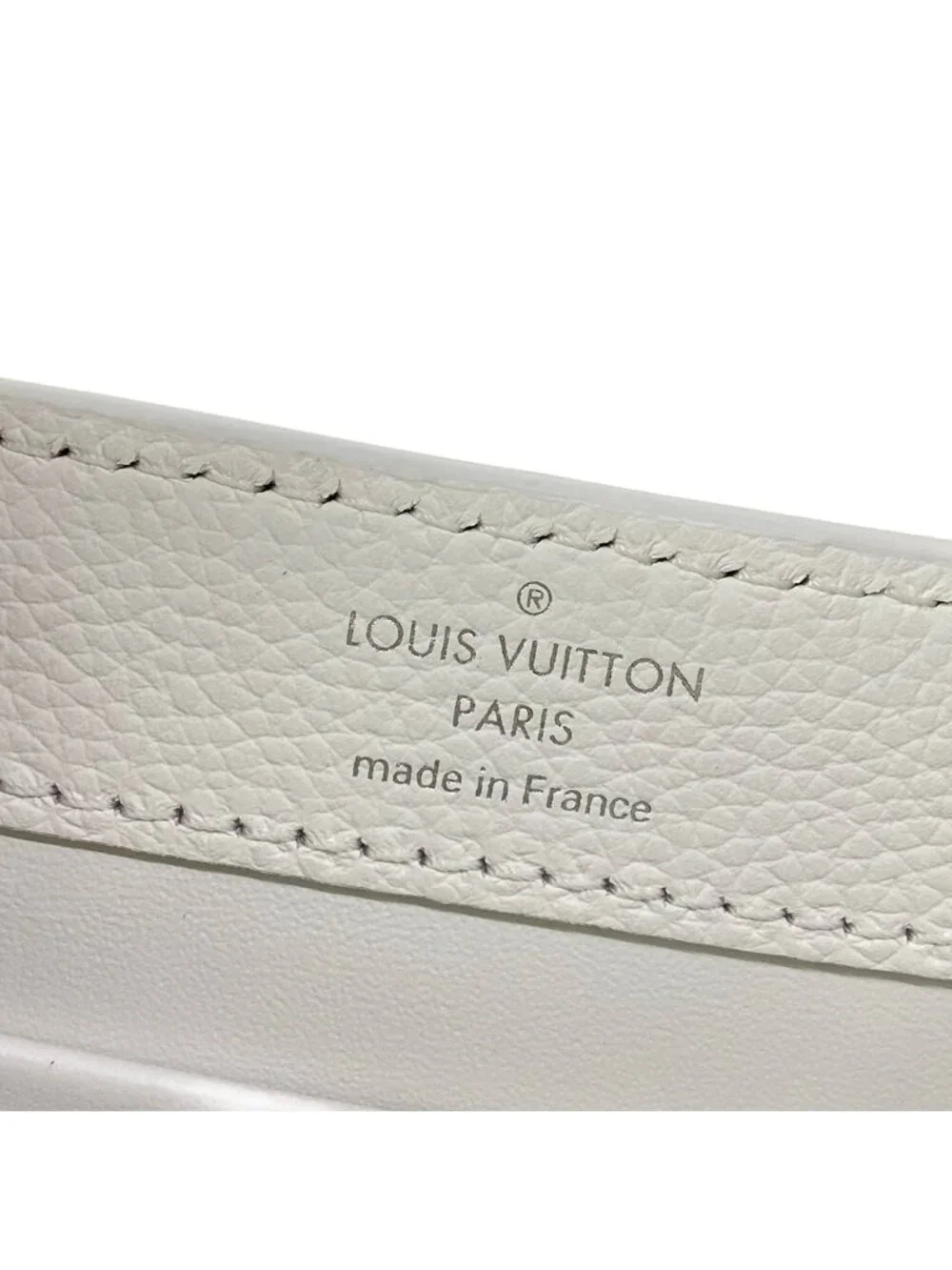 Louis Vuitton Handbag Capucines Ewmini Optic White Leather Cowhide